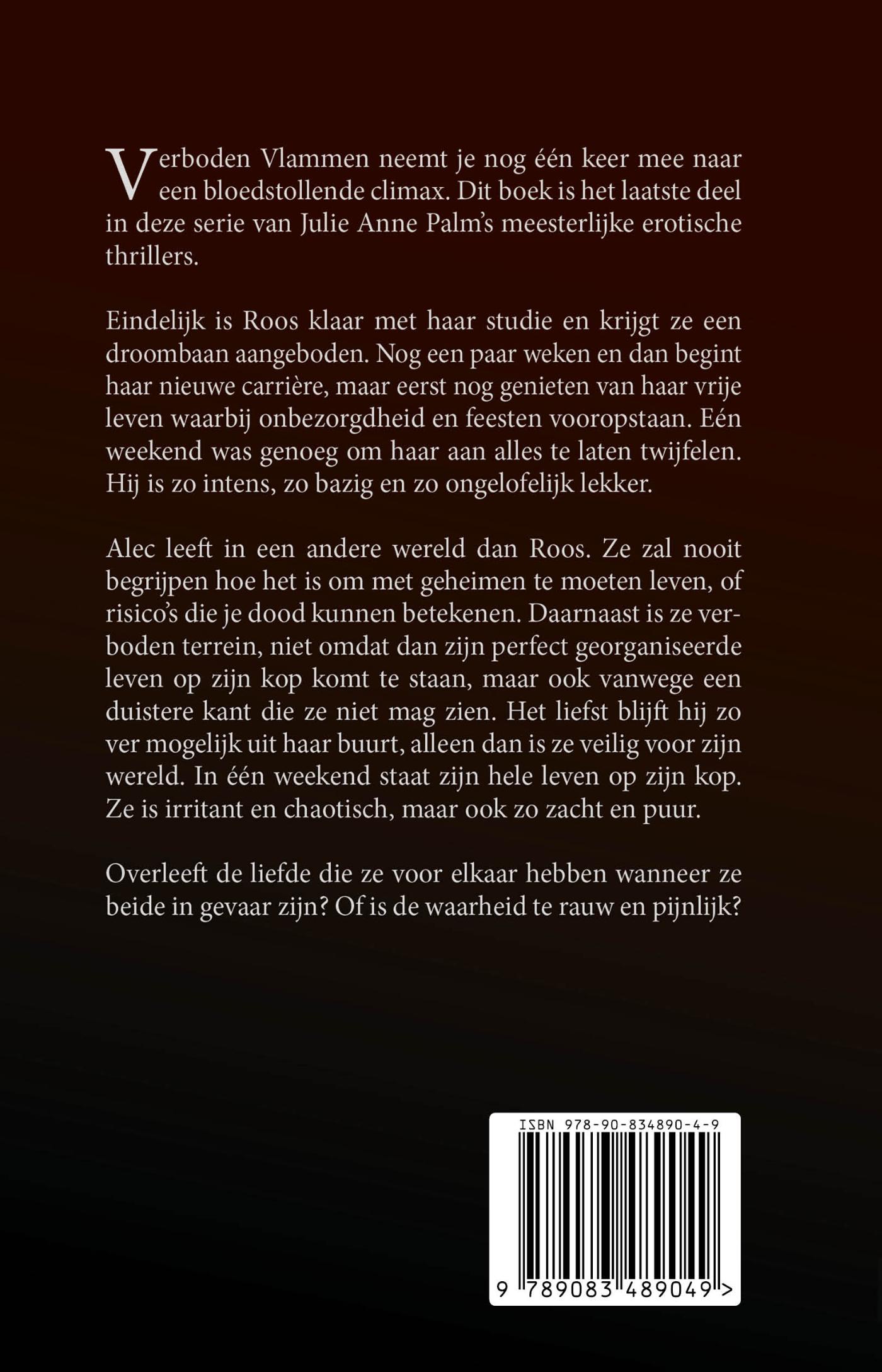 Achterkant van Verboden vlammen