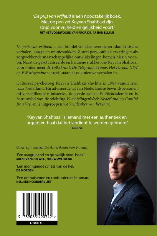Achterkant van De prijs van vrijheid