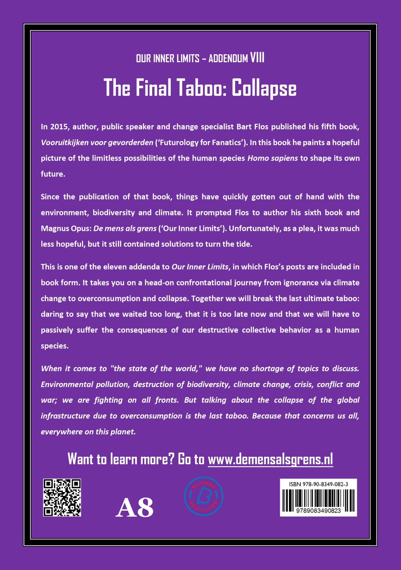 Achterkant van The Final Taboo: Collapse