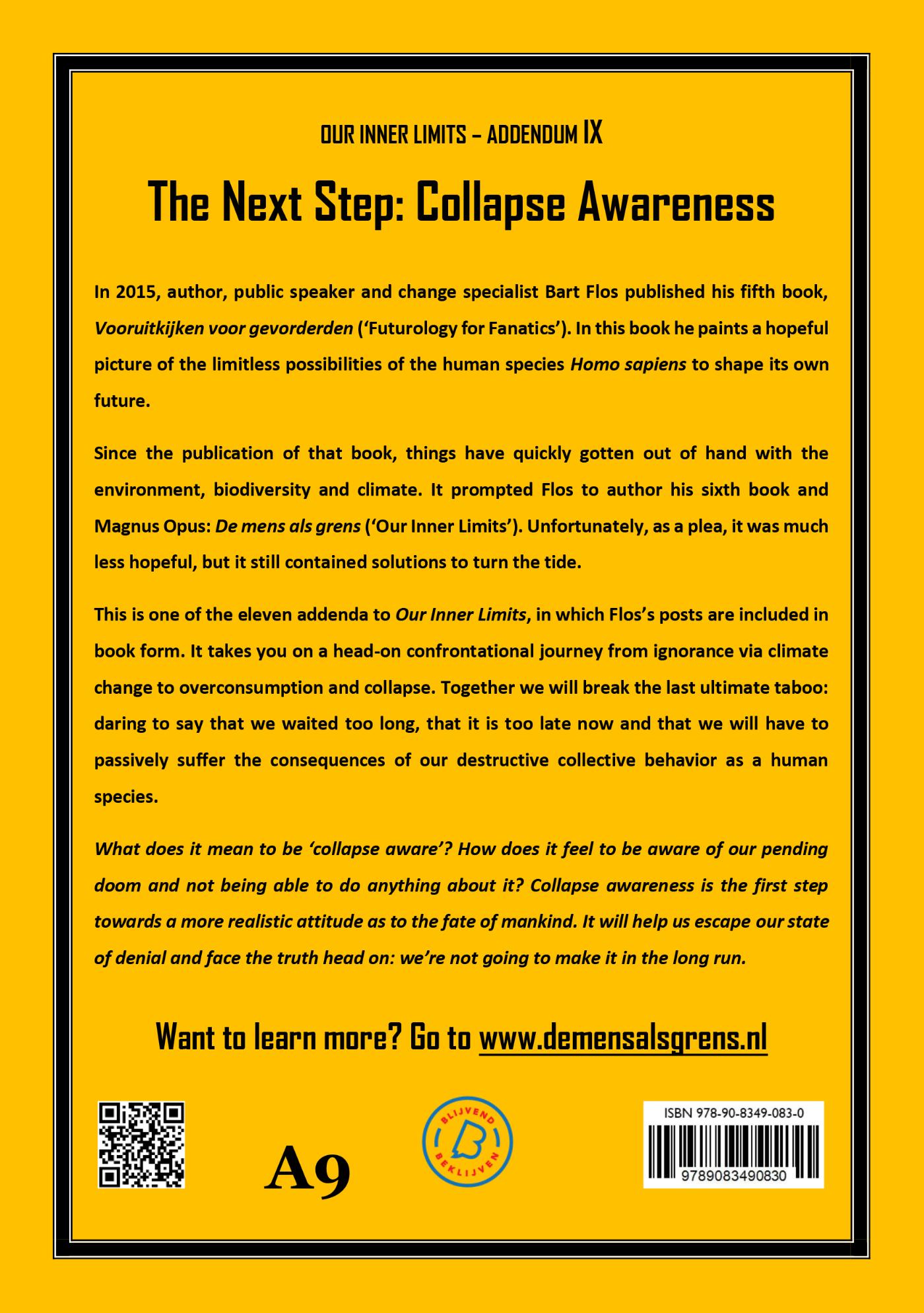 Achterkant van The Next Step: Collapse Awareness