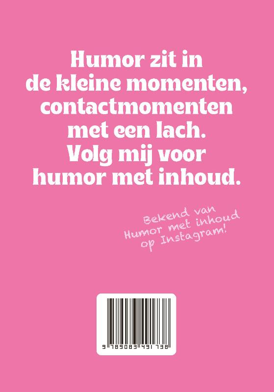 Achterkant van Scheur mij voor humor met inhoud