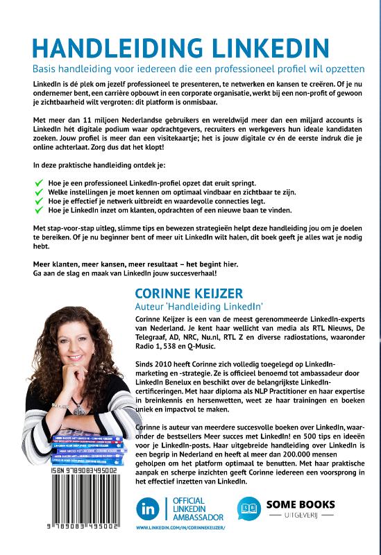 Achterkant van Handleiding LinkedIn