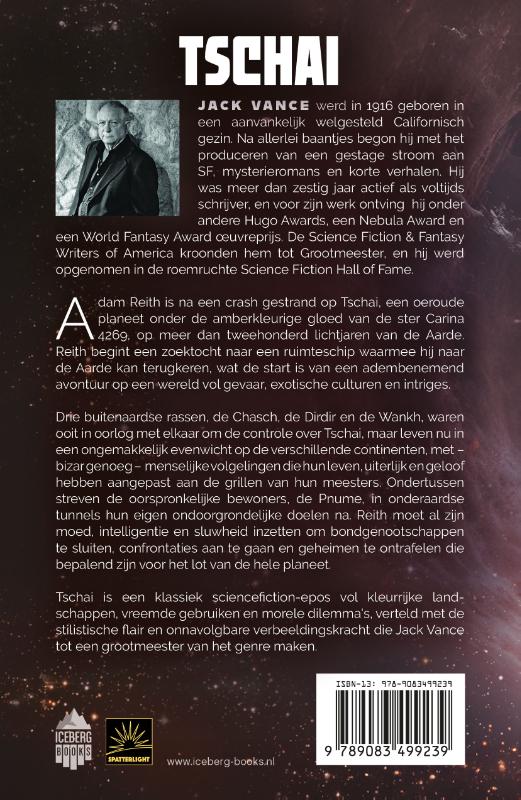 Achterkant van Tschai