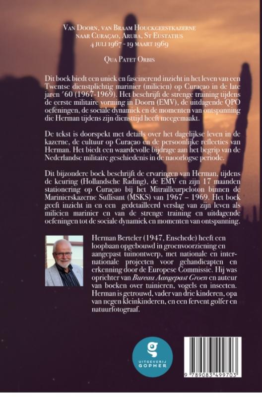 Achterkant van Memoires van een gewone Tukker als marinier 3ZM