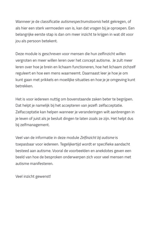Achterkant van Zelfinzicht bij autisme - Werkboek