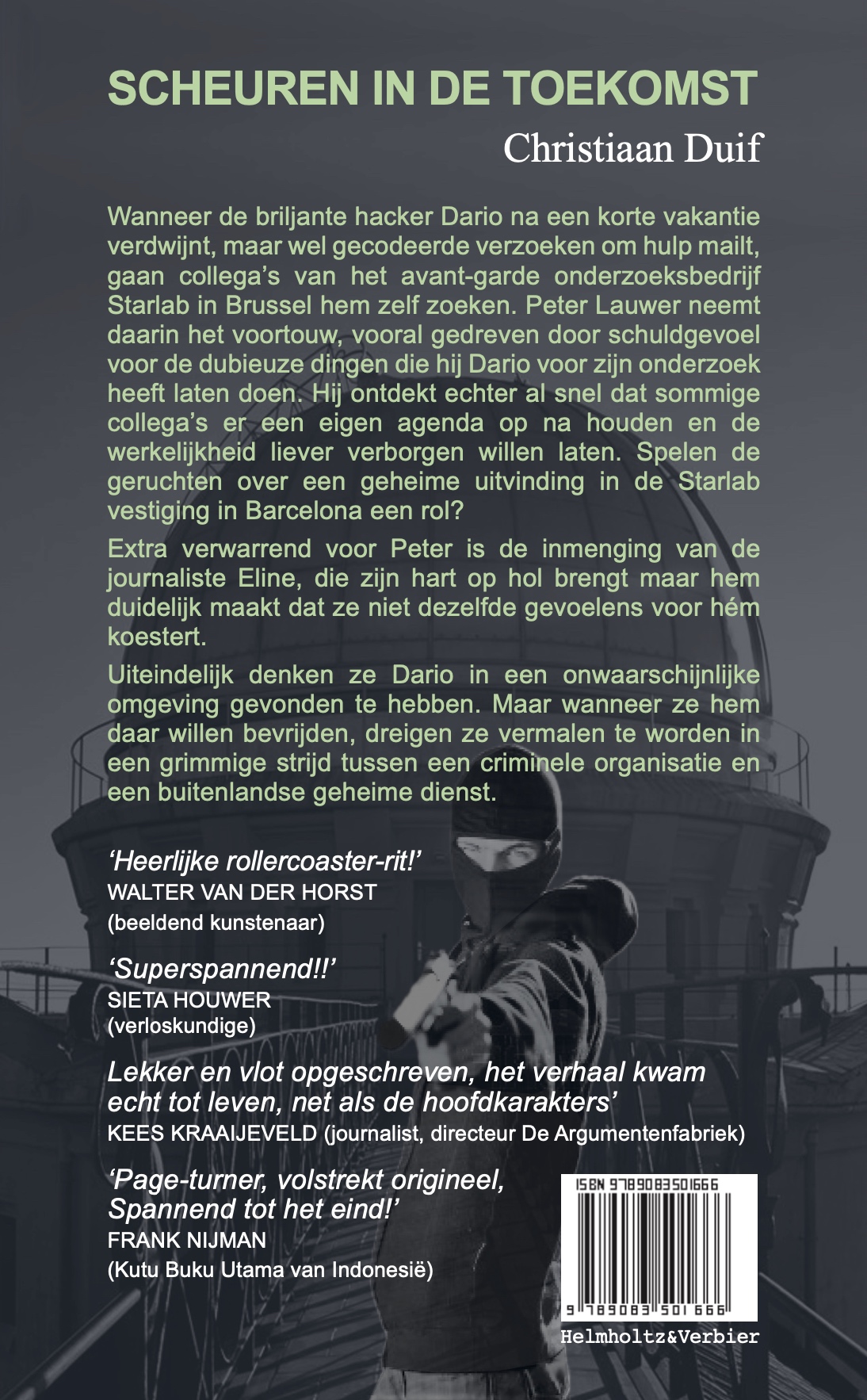 Achterkant van Scheuren in de toekomst
