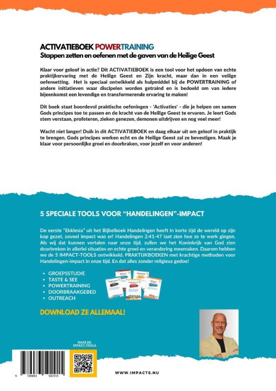 Achterkant van Activatieboek powertraining