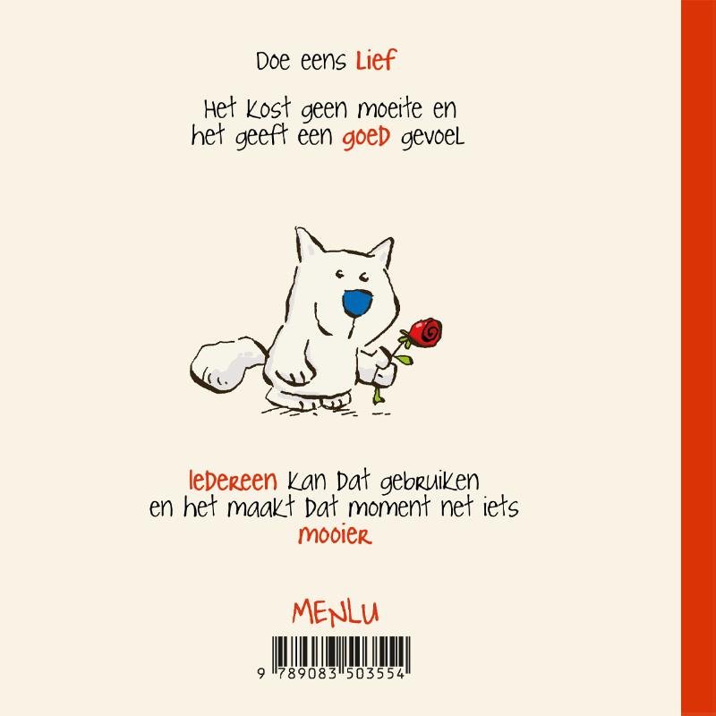 Achterkant van Doe eens lief