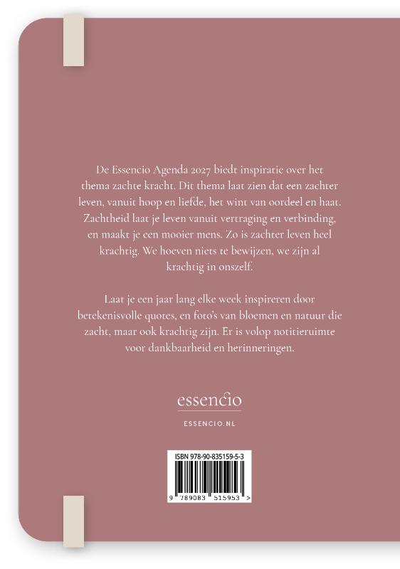 Achterkant van Essencio Agenda 2027 groot (A5)