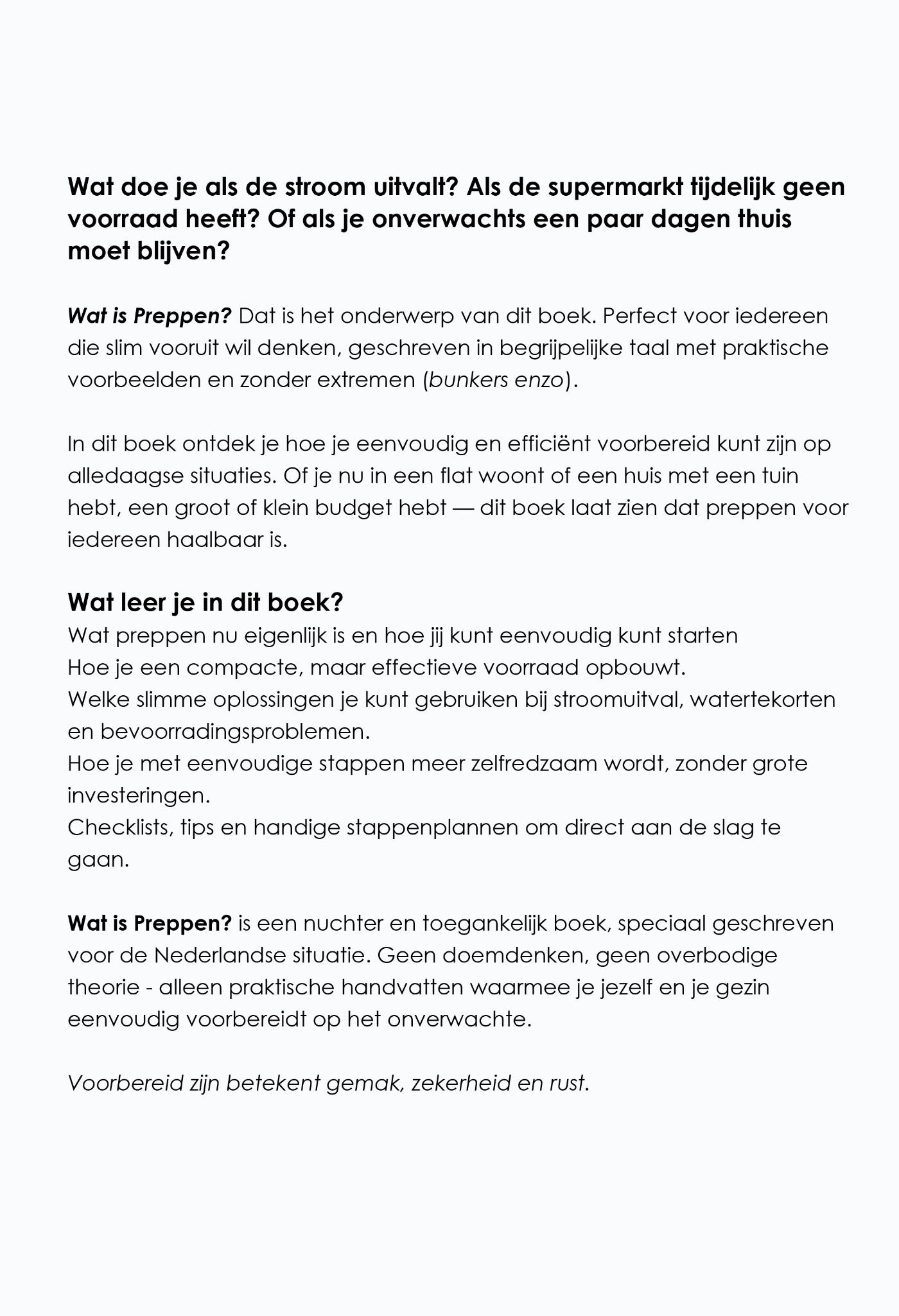 Achterkant van Wat is Preppen