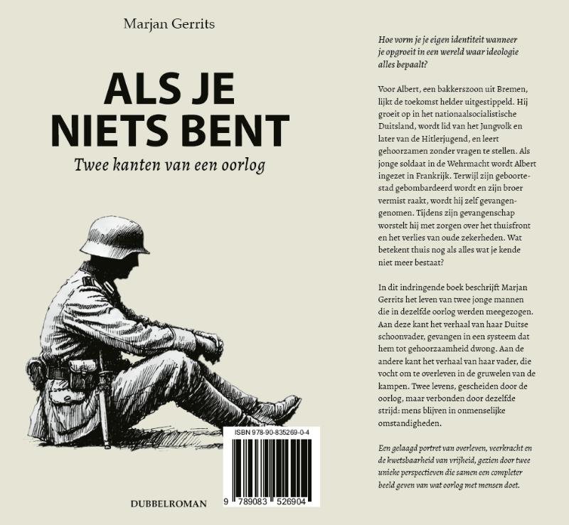 Achterkant van Als je niets bent