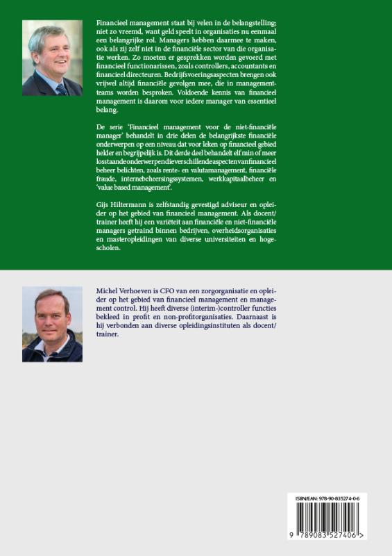 Achterkant van Financiële beheeraspecten