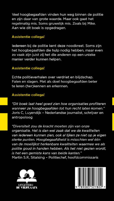 Achterkant van Assistentie collega!