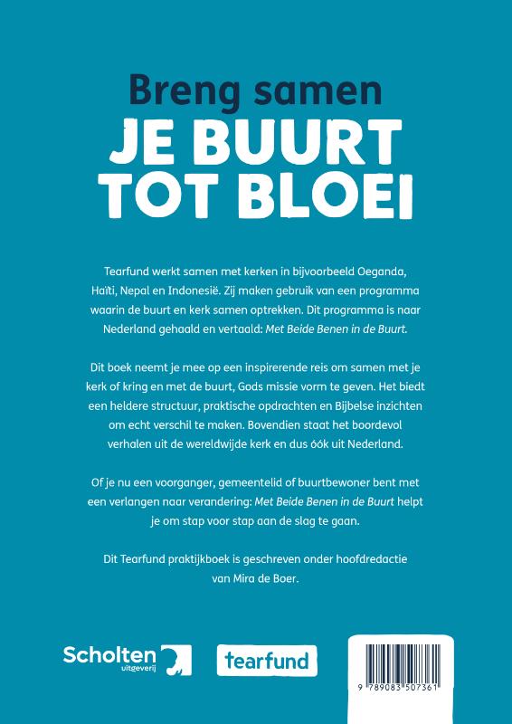 Achterkant van Met beide benen in de buurt