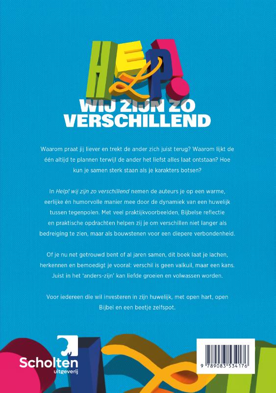 Achterkant van Help! Wij zijn zo verschillend