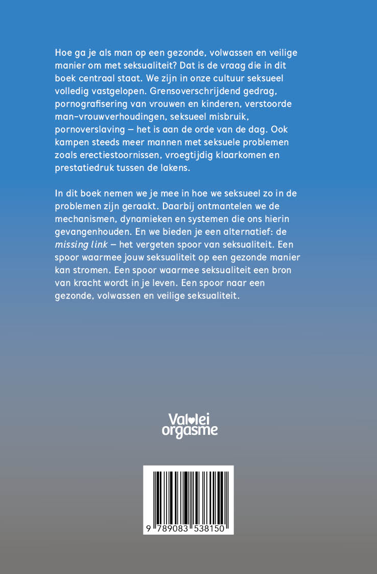 Achterkant van Man. Seks. De missing link.