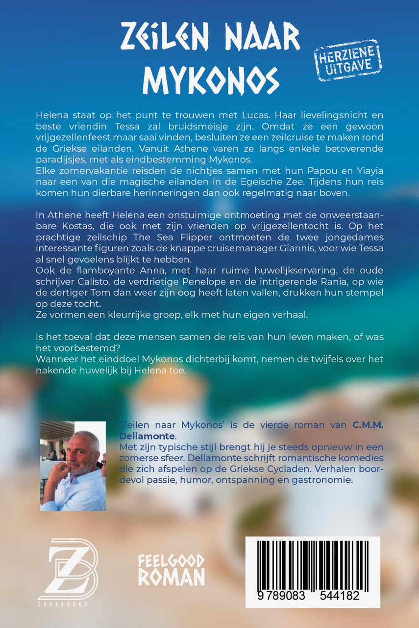 Achterkant van Zeilen naar Mykonos