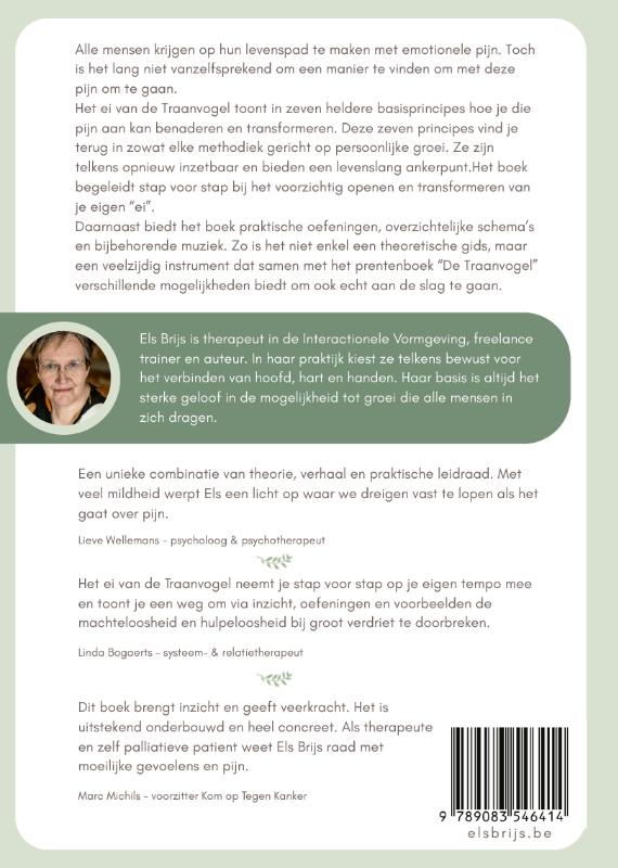 Achterkant van Het ei van de Traanvogel