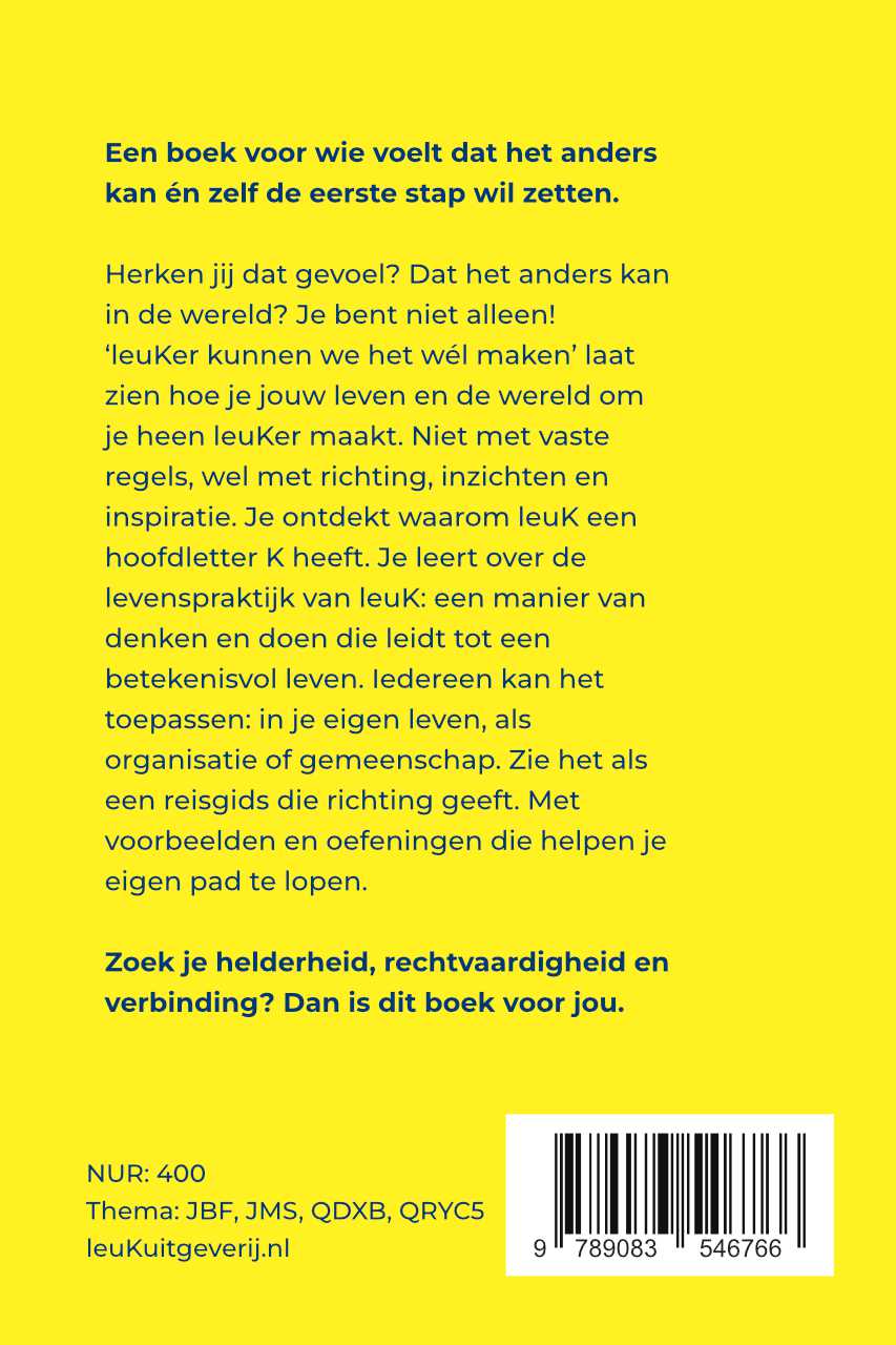 Achterkant van leuKer kunnen we het wél maken