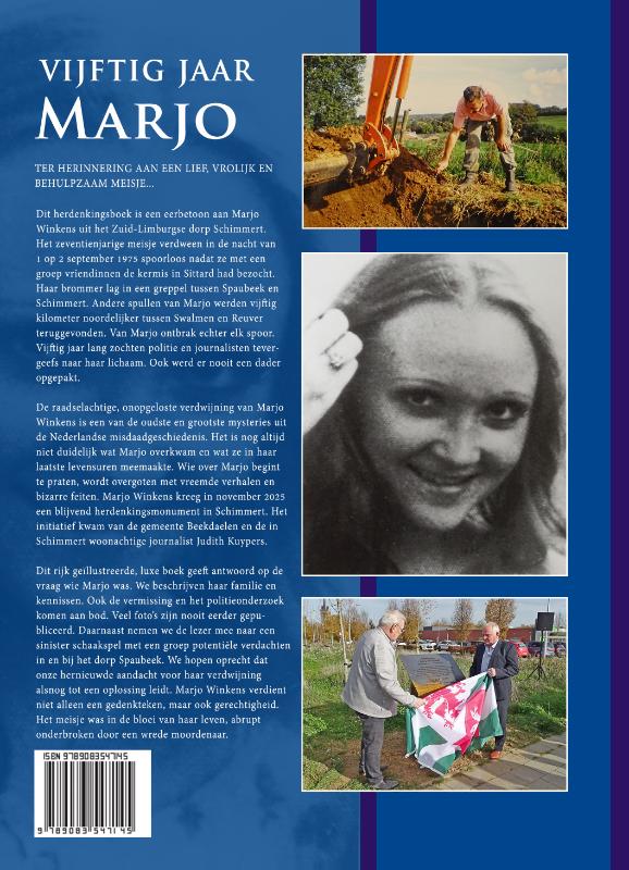 Achterkant van Vijftig jaar Marjo