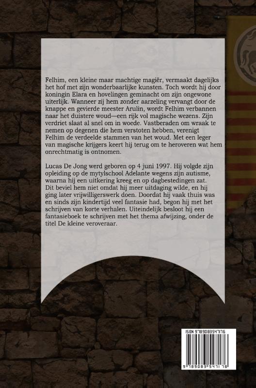 Achterkant van De kleine veroveraar