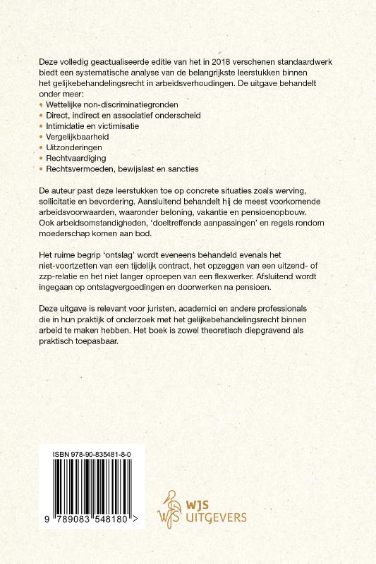 Achterkant van Discriminatie in arbeid