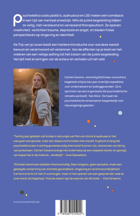 Achterkant van De trip van je leven