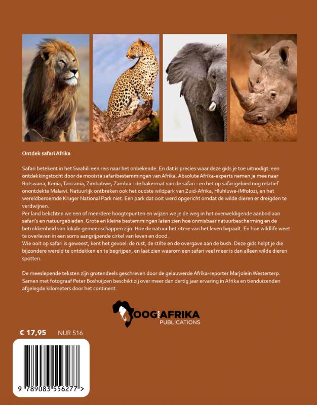 Achterkant van Ontdek Safari Afrika