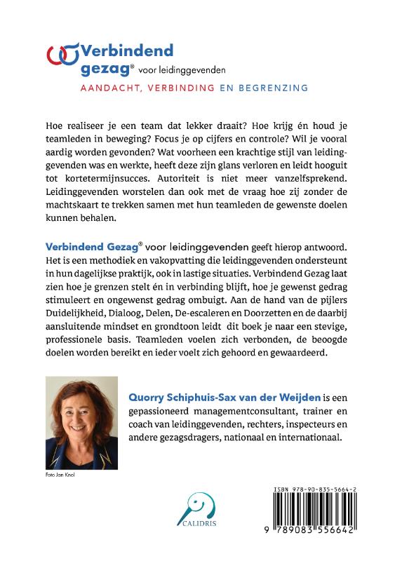 Achterkant van Verbindend Gezag voor Leidinggevenden