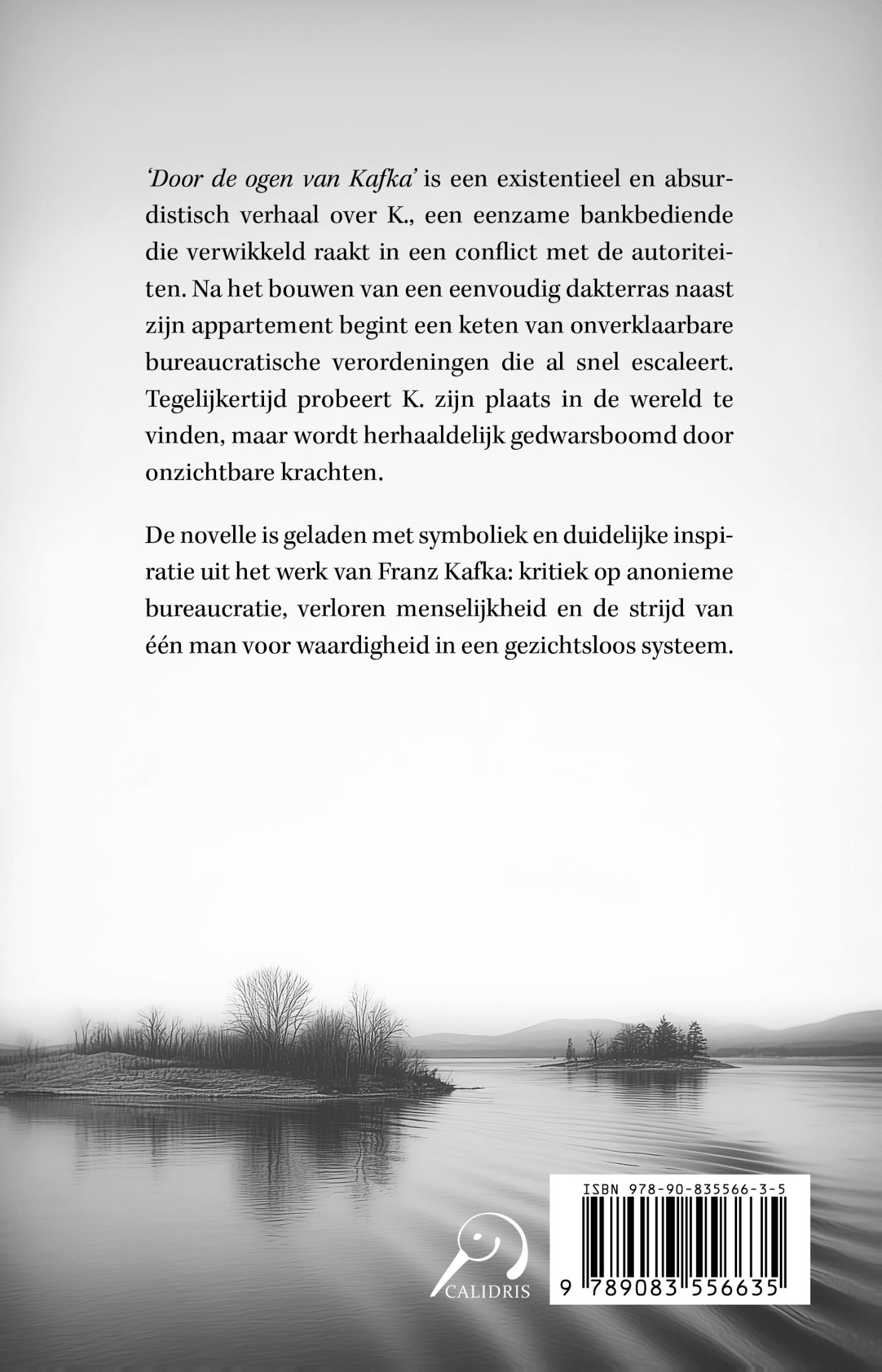 Achterkant van Door de ogen van Kafka