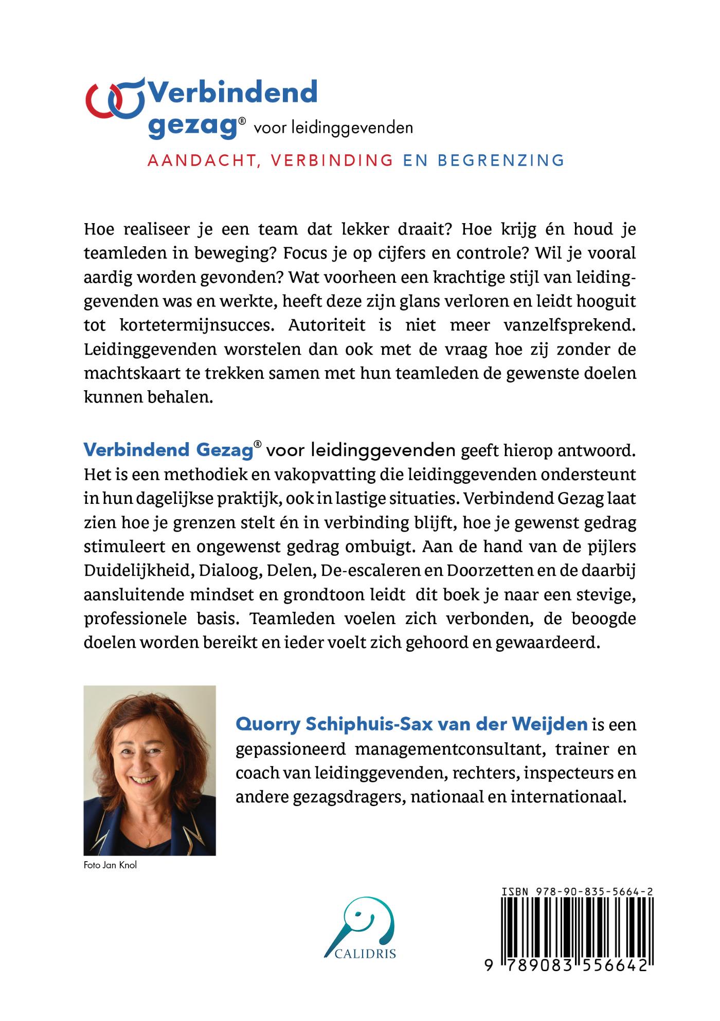 Achterkant van Verbindend gezag voor Leidinggevenden