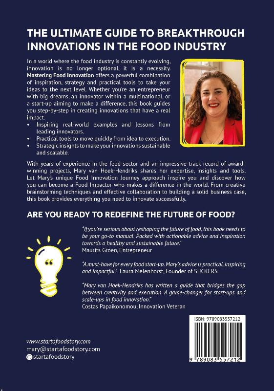 Achterkant van Mastering Food Innovation