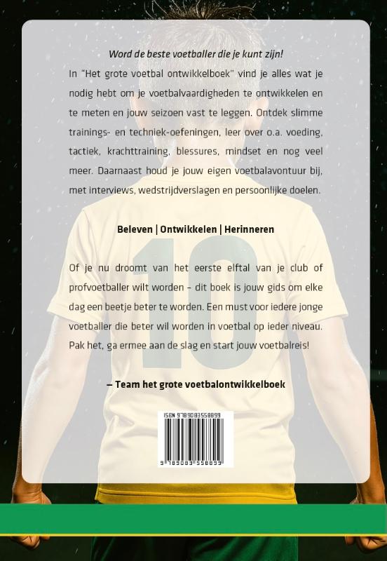Achterkant van Het grote voetbal ontwikkelboek