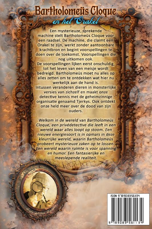 Achterkant van Bartholomeüs Cloque en het Orakel