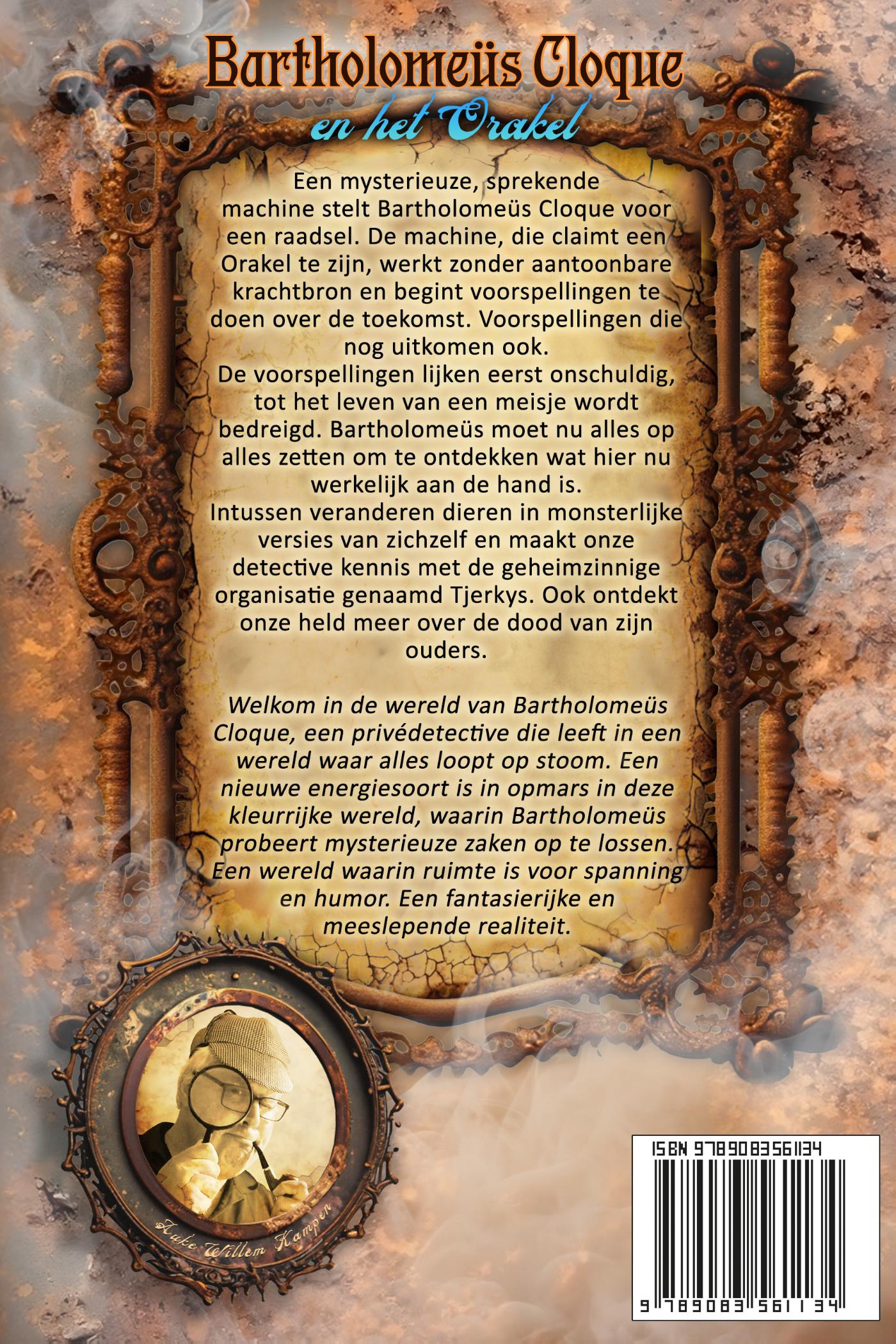 Achterkant van Bartholomeüs Cloque en het Orakel