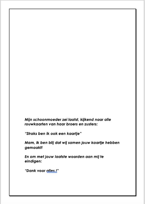 Achterkant van Met een kus en een lach