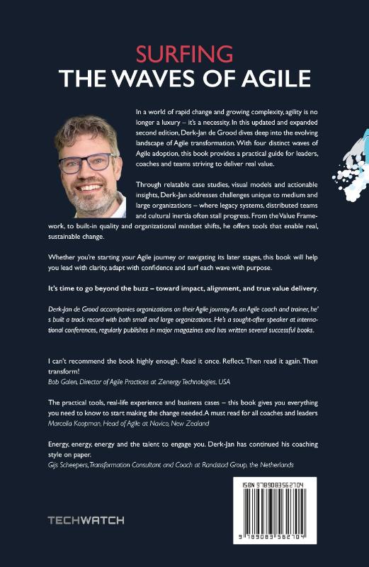 Achterkant van The waves of Agile