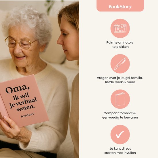 Achterkant van Oma, ik wil je verhaal weten