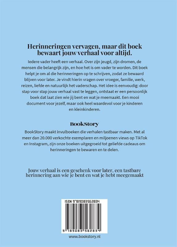 Achterkant van Papa, ik wil je verhaal weten