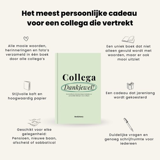 Achterkant van Collega dankjewel!