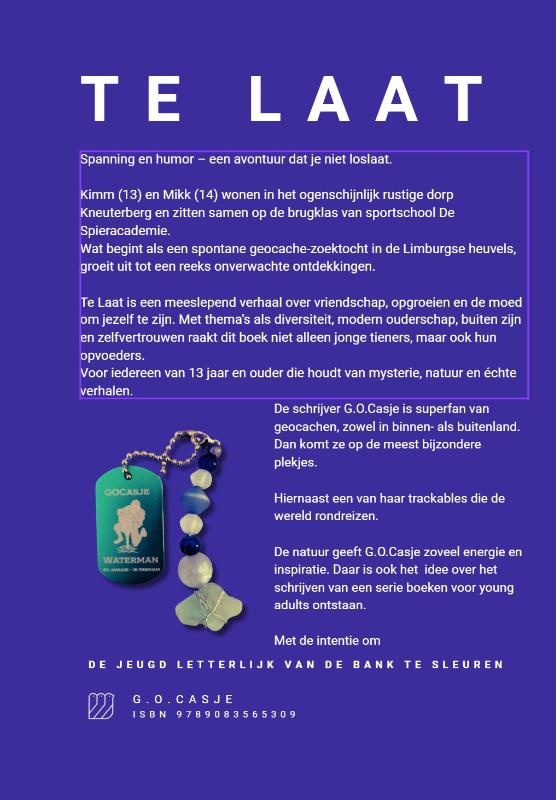 Achterkant van Te Laat
