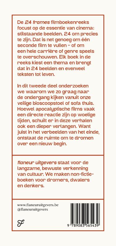 Achterkant van Het einde van de wereld in 24 frames