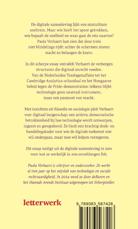 Achterkant van Technologie is politiek