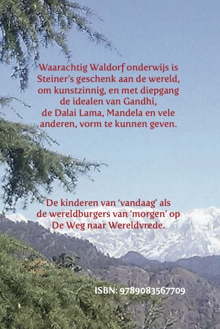 Achterkant van De universele bron van Waldorf onderwijs en Anthropos Sophia
