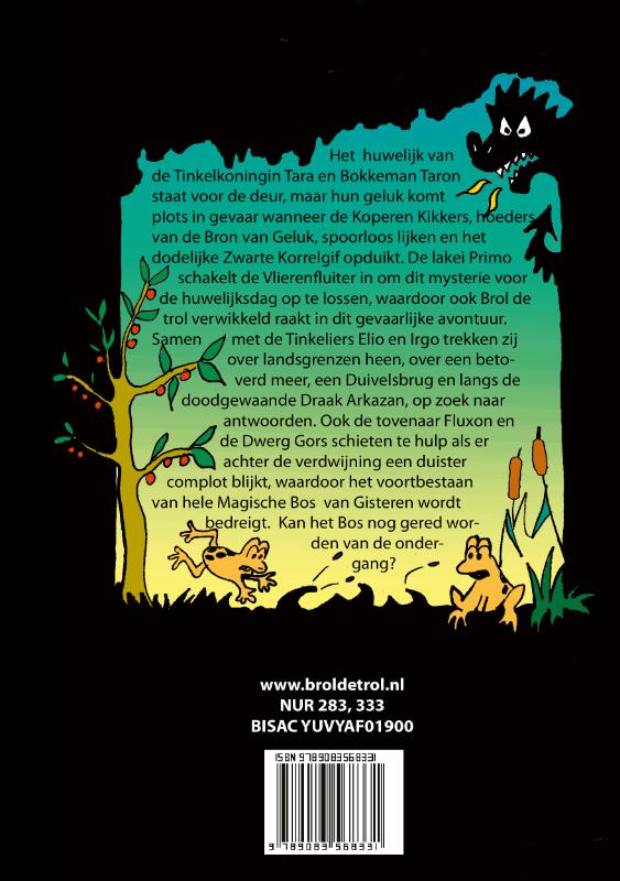 Achterkant van Brol en de Draak Arkazan