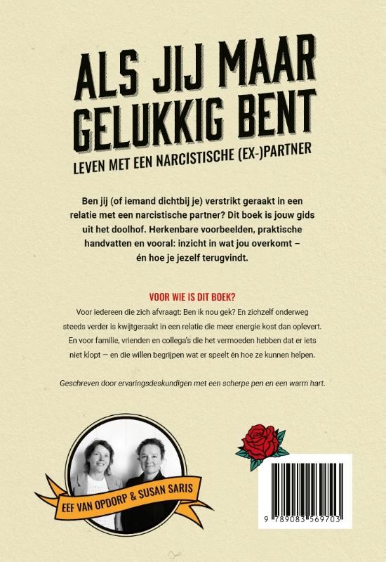 Achterkant van Als jij maar gelukkig bent