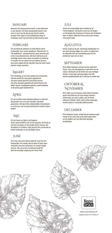 Achterkant van Verjaardags kalender by Nooni Design