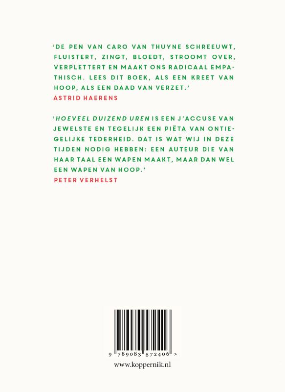 Achterkant van Hoeveel duizend uren