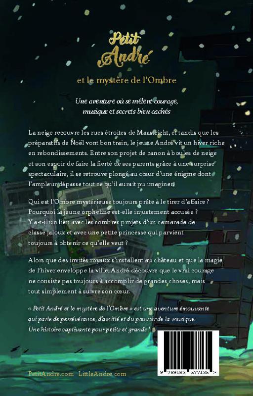 Achterkant van Petit André et le mystère de l’Ombre