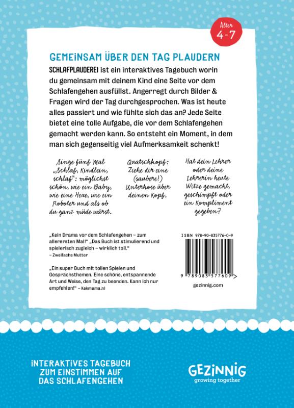 Achterkant van Schlafplauderei 4+ Teil 1